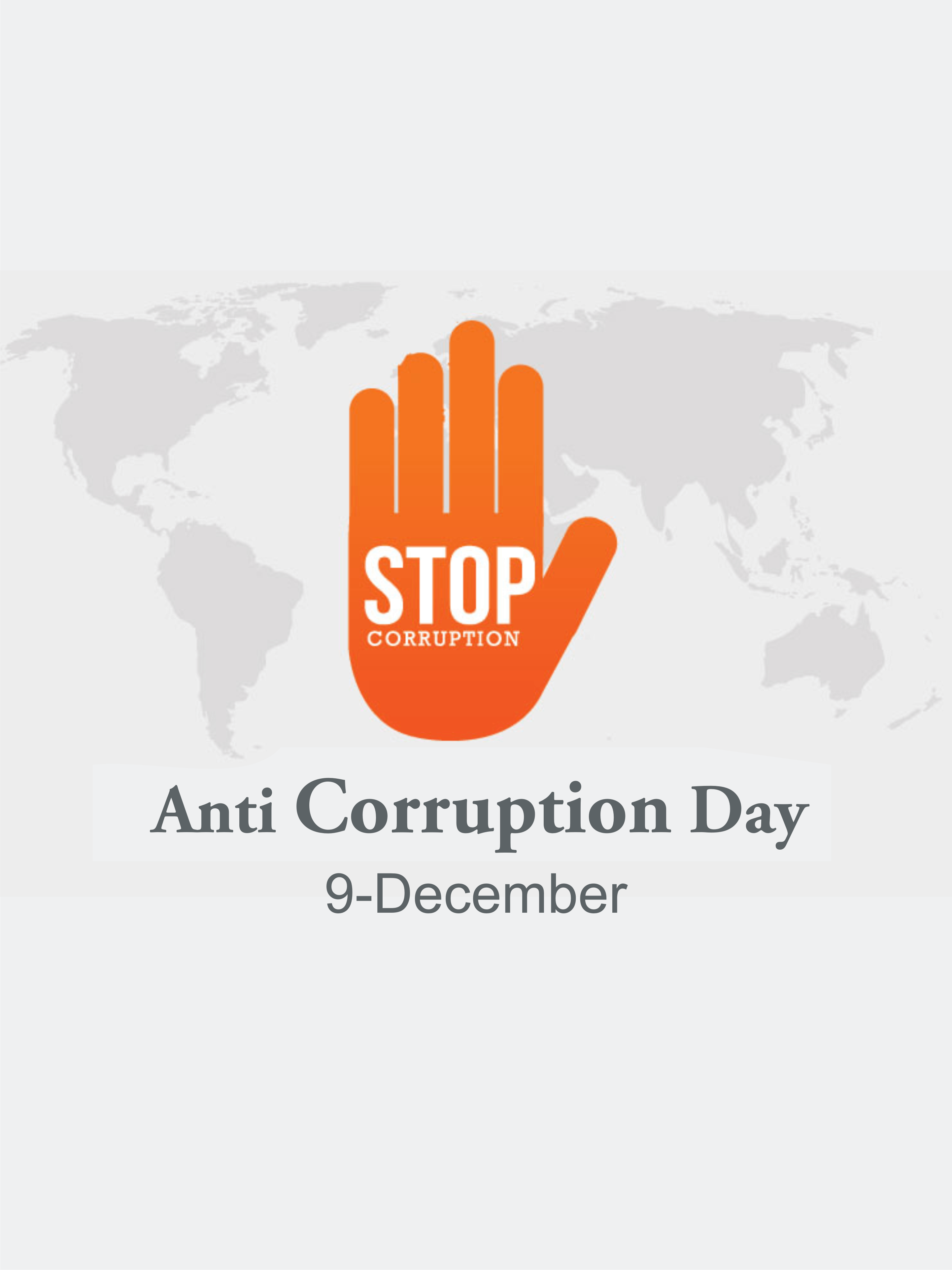 Anti Corruption Day Sign and Concept Logo Stock Vector - Illustration of  sticker, isolated: 165903338