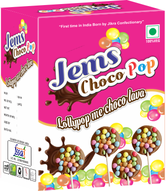 jems Chocopop Lolipop Packing box